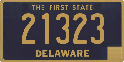 DE license plate 21323