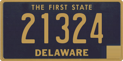 DE license plate 21324