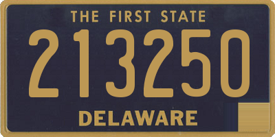 DE license plate 213250