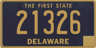 DE license plate 21326