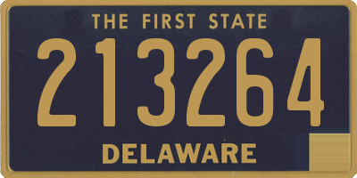 DE license plate 213264