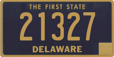 DE license plate 21327