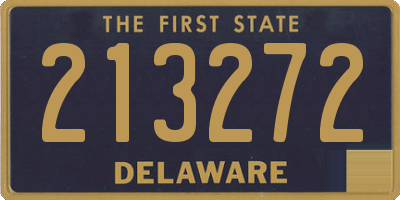 DE license plate 213272