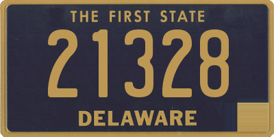 DE license plate 21328