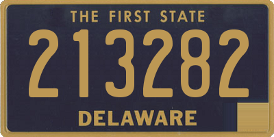 DE license plate 213282