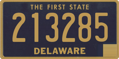 DE license plate 213285
