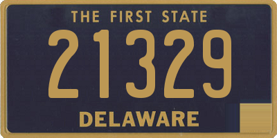 DE license plate 21329