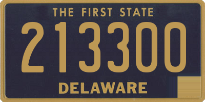 DE license plate 213300