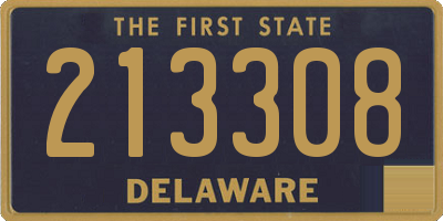 DE license plate 213308