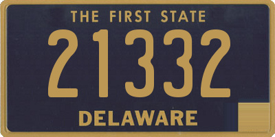 DE license plate 21332