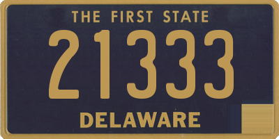 DE license plate 21333