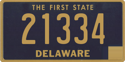 DE license plate 21334