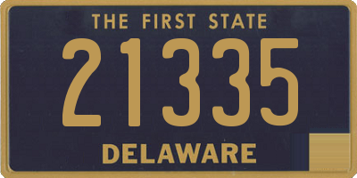 DE license plate 21335