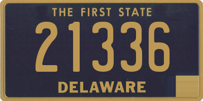 DE license plate 21336