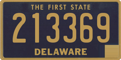 DE license plate 213369