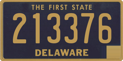 DE license plate 213376