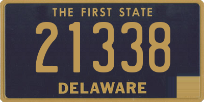 DE license plate 21338