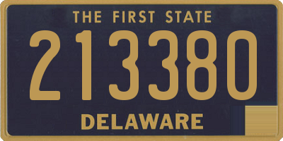 DE license plate 213380