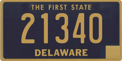 DE license plate 21340