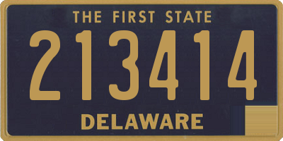 DE license plate 213414