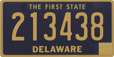 DE license plate 213438
