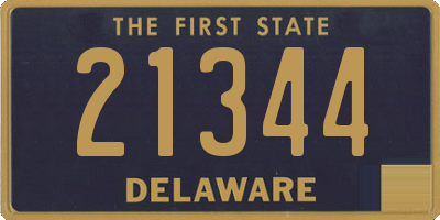 DE license plate 21344