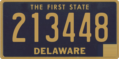 DE license plate 213448