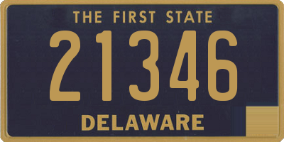 DE license plate 21346