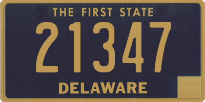 DE license plate 21347