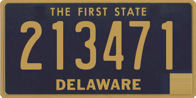 DE license plate 213471