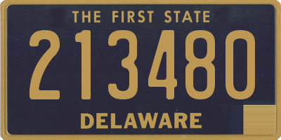 DE license plate 213480