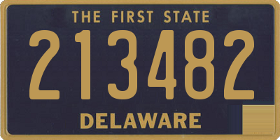 DE license plate 213482