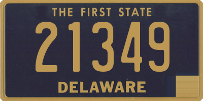 DE license plate 21349