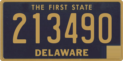DE license plate 213490