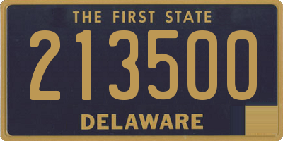 DE license plate 213500