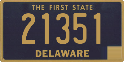 DE license plate 21351