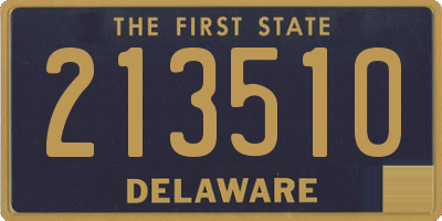 DE license plate 213510
