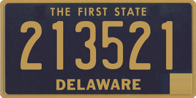 DE license plate 213521