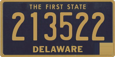 DE license plate 213522