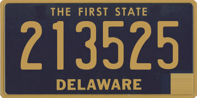 DE license plate 213525