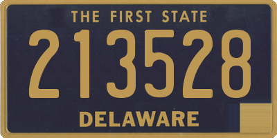 DE license plate 213528