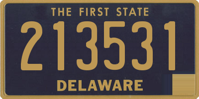 DE license plate 213531