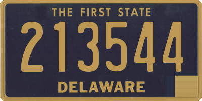 DE license plate 213544