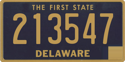 DE license plate 213547