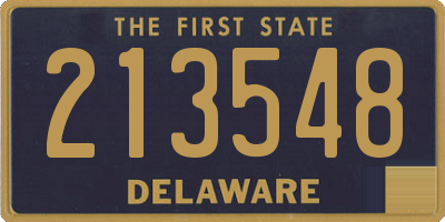 DE license plate 213548