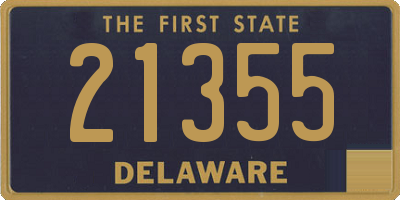 DE license plate 21355