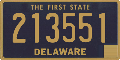 DE license plate 213551