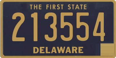 DE license plate 213554