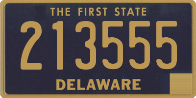 DE license plate 213555