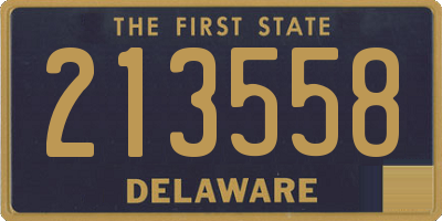 DE license plate 213558